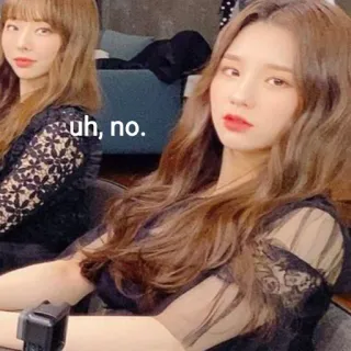 😐 b651d20f uh, no. женщина, выражение лица, портрет, брюнетка, брови, губы telegram sticker