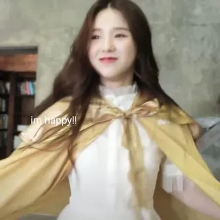 😊 f2e3ba28 im happy!! счастливая, женщина, улыбка, радость telegram sticker