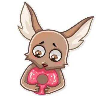 🍩 0ac42c04 สัตว์, น่ารัก, โดนัท, อาหาร, การ์ตูน, คาวาอิ, ของหวาน, หวาน telegram sticker