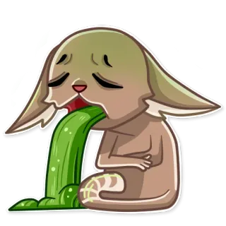 😩 1c1e1699 ป่วย, อาเจียน, ไม่สบาย, หมา, การ์ตูน, สัตว์, เขียว, เสียใจ telegram sticker