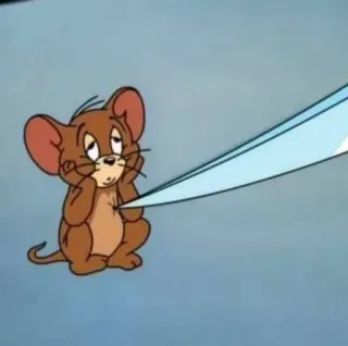 😒 108875b8 Jerry Tom and Jerry kreskówka, mysz, śmieszne, animacja telegram sticker