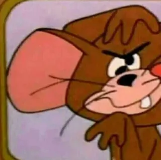 🤣 49533c08 Jerry Mouse Tom and Jerry Kreskówka, Mysz, Jerry, Tom i Jerry, Zabawne, Animacja telegram sticker