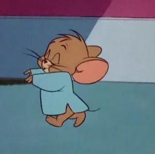 😐 6ba6adee Jerry Tom and Jerry Kreskówka, Mysz, Słodki, Animowany, Jerry telegram sticker