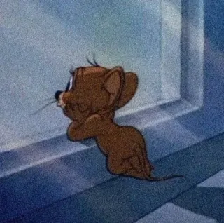 😐 6e3ba721 Jerry Tom and Jerry Jerry, mysz, kreskówka, klasyk, Tom i Jerry telegram sticker