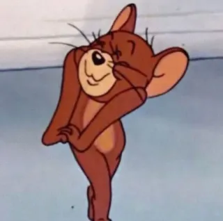 💗 eafd6573 Jerry Tom and Jerry kreskówka, mysz, śmieszne, animacja, Jerry telegram sticker