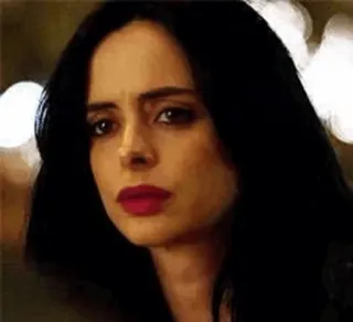 🥀 6a15e287 Jessica Jones traurig, weinend, verzweifelt, frau, fernsehsendung, marvel telegram sticker