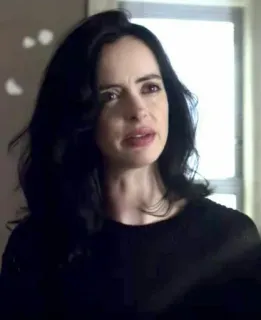 🥀 aee0fb10 Jessica Jones Frau, Schauspielerin, dunkle Haare, Porträt, TV-Show, Netflix, Jessica Jones telegram sticker