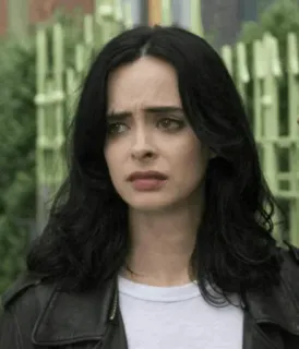🥀 c74a45df Jessica Jones jessica jones, marvel, kristen ritter, tv serie, superheld, frau, porträt telegram sticker