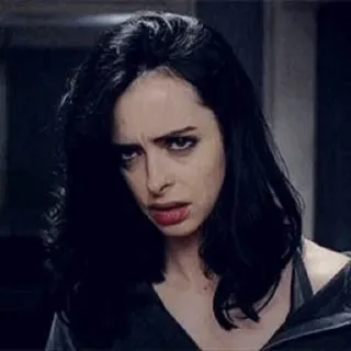 🥀 cf20c4f6 Jessica Jones Frau, Gesicht, Ausdruck, Porträt, Fernsehen, Marvel, Superheld, Kristen Ritter telegram sticker