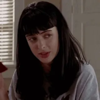 🖤 6b06e338 Jessica Jones mujer, seria, expresión, Marvel whatsapp sticker