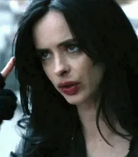 🥀 930df451 Jessica Jones เจสสิก้า โจนส์, คริสเตน ริตเทอร์, มาร์เวล, ซูเปอร์ฮีโร่, เน็ตฟลิกซ์, ซีรีส์ whatsapp sticker