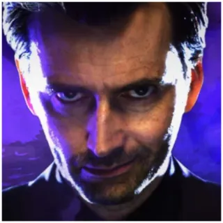 😈 20a95ba5 Crowley Good Omens David Tennant, Crowley, Good Omens, nhân vật, chương trình TV whatsapp sticker