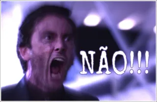 😡 feee5f51 NÃO!!! tiếng hét, la hét, người đàn ông, biểu cảm, sợ hãi, sốc whatsapp sticker