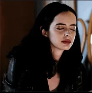 🥀 12e9d21e Jessica Jones wanita, acara tv, superhero, rambut gelap, Krysten Ritter telegram sticker