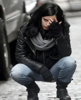 🥀 93f7ce2e Jessica Jones Jessica Jones, Superhero, Marvel, Krysten Ritter, Netflix, Karakter, Serial TV telegram sticker