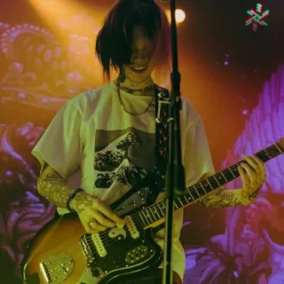 🎸 de96ff1e guitar, music, musician, concert, performance telegram sticker