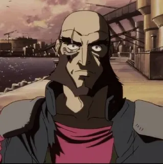 🔩 9b8173f0 Anime, Personnage, Chauve, Cicatrice, Illustration telegram sticker