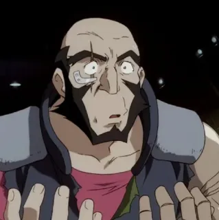 ⚓️ a690eb18 Jet Black Cowboy Bebop Noir de jais, Cowboy Bebop, Anime, Personnage, Dessin animé telegram sticker