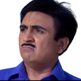 😏 8dd3cb17 Jethalal Gada Taarak Mehta Ka Ooltah Chashmah acara tv india, komedi, lucu, Jethalal, ekspresi telegram sticker