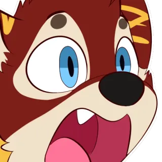 😱 392e0195 выдра, мультфильм, сюрприз, шок, животное telegram sticker