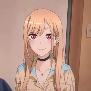 ๐ 3598368e anime, girl, smile, cute telegram sticker