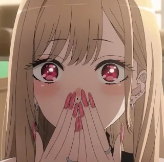 ๐ bd396d32 anime, cute, girl, surprised, blonde telegram sticker