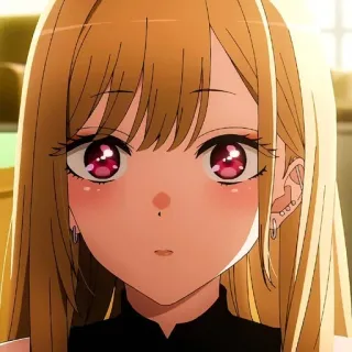 ๐ถ cf7f71b3 Marin Kitagawa My Dress-Up Darling anime, girl, cute, blush, marin kitagawa telegram sticker