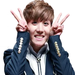 ✌️ b7b8db7f 韩流, 偶像, 粉丝, 和平, 标志 telegram sticker