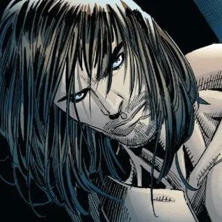 🛡 0f9db9e0 hombre, retrato, cómic, personaje, cara whatsapp sticker