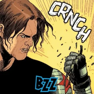 🛡 565c3705 CRNCH
BZZ cómic, superhéroe, arma, explosión, Soldado de Invierno, Bucky Barnes whatsapp sticker