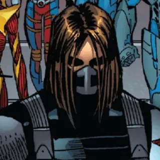 🛡 68ef9a23 Winter Soldier Marvel, Cómics, Superhéroe, Soldado de Invierno, Bucky Barnes, Asesino whatsapp sticker