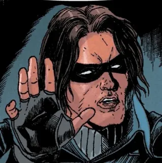 🛡 7da263c1 cómic, superhéroe, villano, personaje, máscara, cara, mano whatsapp sticker