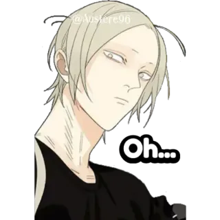 🍭 a95970e4 Oh... стикер, аниме, манга, выражение, персонаж, ох whatsapp sticker