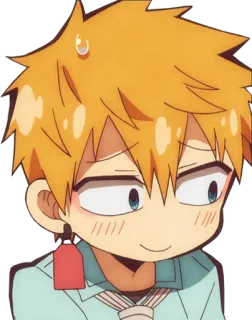 😅 4ee031f9 Minamoto Kou Toilet-Bound Hanako-kun Anime, Manga, Jongen, Karakter, Geel haar telegram sticker