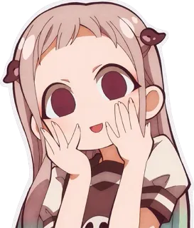 😧 da3520db Yashiro Nene Toilet-bound Hanako-kun Anime, Manga, Leuk, Meisje, School telegram sticker