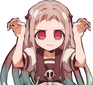 😱 feb6e3d5 Nene Yashiro Toilet-bound Hanako-kun Anime, Spook, School, Horror, Schattig telegram sticker