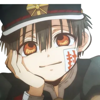 ☺ 04947523 Hanako Toilet-bound Hanako-kun 애니메이션, 만화, 하나코, 지박소년 하나코 군, 학교, 초자연 telegram sticker