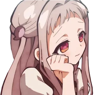 😒 11bd3959 Yashiro Nene Toilet-bound Hanako-kun 애니메이션, 만화, 카툰, 귀여운, 여자, 캐릭터, 야시로 네네 telegram sticker