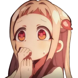 😳 2995d995 Nene Yashiro Toilet-bound Hanako-kun 애니메이션, 만화, 네네 야시로, 지박소년 하나코군, 귀여운, 여자, 슬픈 telegram sticker