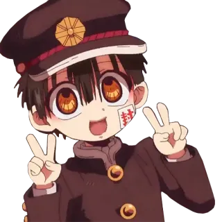 😀 76ef8e1c Hanako-kun Toilet-bound Hanako-kun 애니메이션, 만화, 귀여운, 평화, Hanako-kun, 만화 telegram sticker