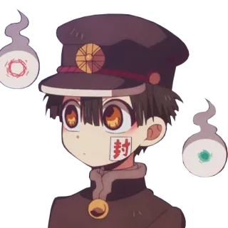 🤨 76f3e984 Hanako-kun Toilet-bound Hanako-kun 封 애니메이션, 만화, 유령, 초자연, 교복, 일본어 telegram sticker