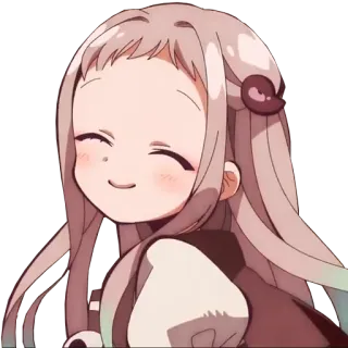 ☺ 84f1dccd Nanamine Sakura Toilet-bound Hanako-kun 애니메이션, 캐릭터, 귀여운, 미소, 만화, 나나미네 사쿠라, 지박소년 하나코 군 telegram sticker