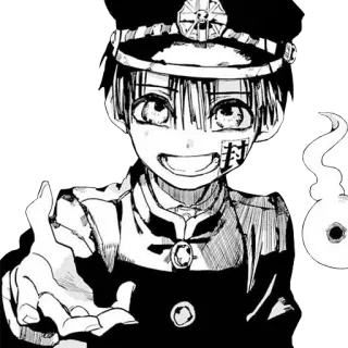 😇 974223b7 Hanako-kun Toilet-bound Hanako-kun 애니메이션, 만화, 하 나코 군, 지박소년 하나코 군, 유령, 교복, 캐릭터 telegram sticker