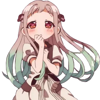 ☺ d17bda26 Nene Yashiro Toilet-bound Hanako-kun 애니메이션, 만화, 카와이, 귀여운, 여자, 야시로 네네, 지박소년 하나코 군 telegram sticker