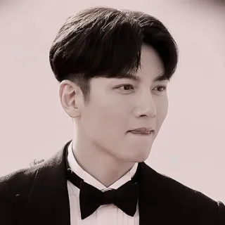 🚬 b9c08e93 uomo, completo, papillon, abito formale, asiatico, attore telegram sticker