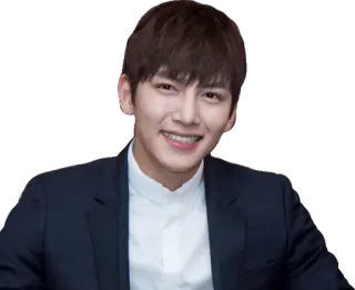 😄 4db66e34 남자, 웃는, 초상화, 한국인, 배우, 잘생긴 telegram sticker