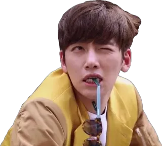 😉 b980c213 한국 배우, 윙크, 선글라스, 사람, 남자, 유명인 telegram sticker