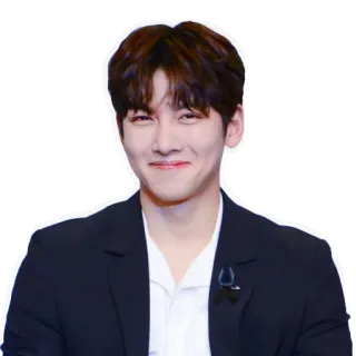 😊 0e4a7237 pria, potret, aktor, senyum, korea, selebriti whatsapp sticker