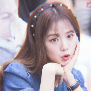 🍭 1118e404 potret, wanita, asia, orang, gadis, bando telegram sticker