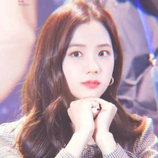 🍭 63a0b58f wanita, potret, berambut cokelat, mode, kecantikan, korea telegram sticker